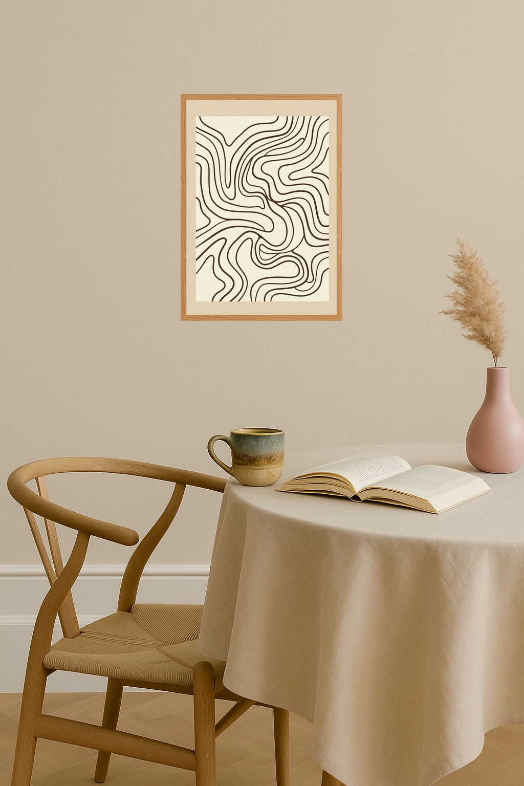 Poster mockup - Single poster in Nordic interior