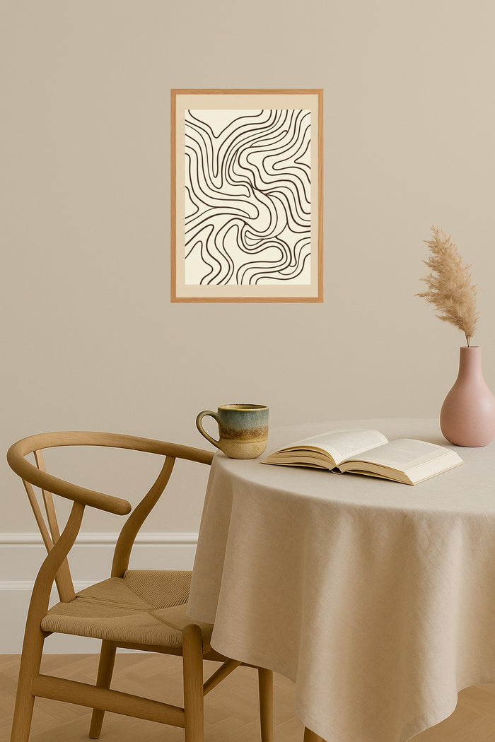 Poster mockup - Single poster in Nordic interior