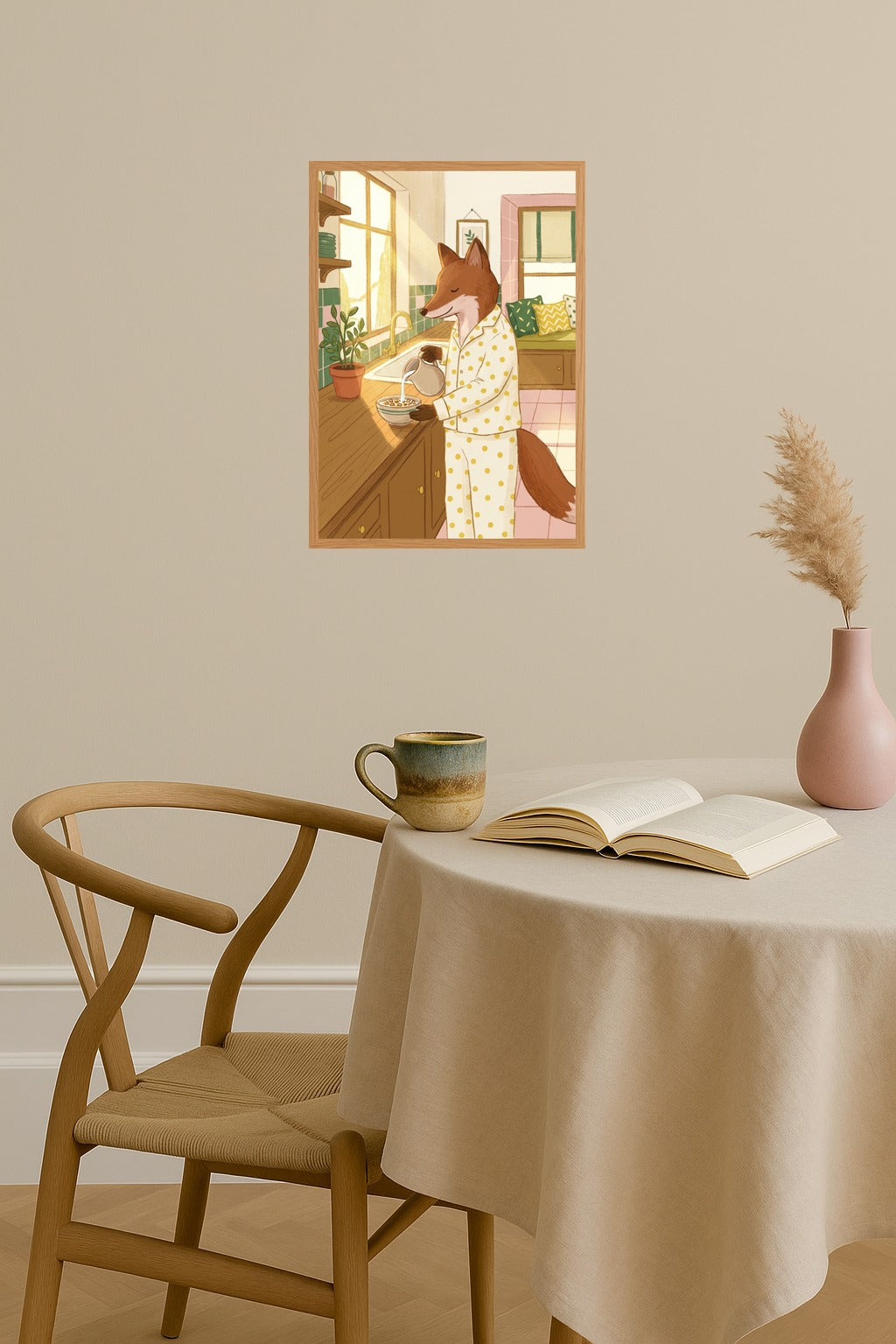 Poster mockup - Single poster in Nordic interior