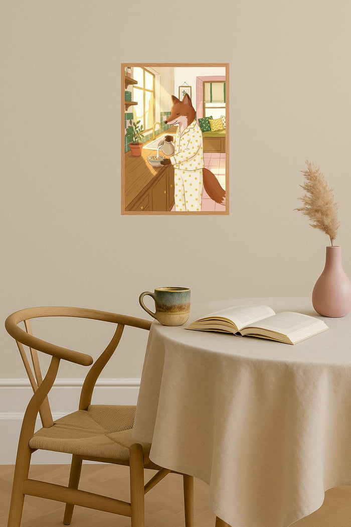 Poster mockup - Single poster in Nordic interior
