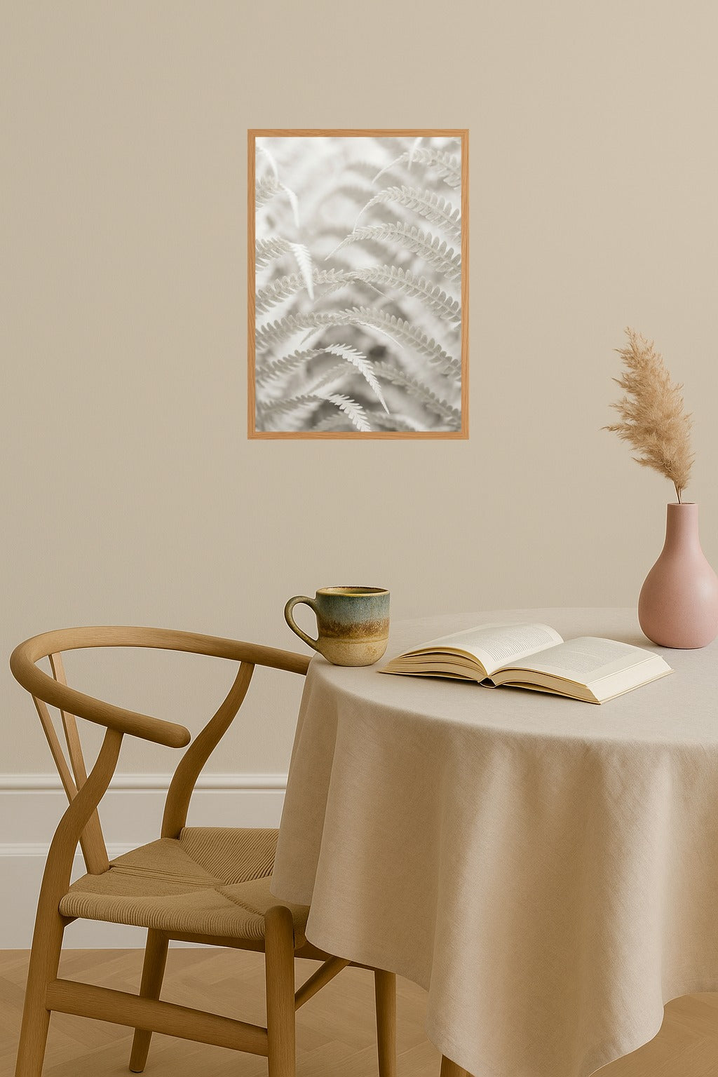 Poster mockup - Single poster in Nordic interior