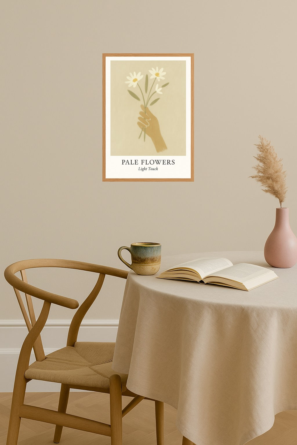 Poster mockup - Single poster in Nordic interior