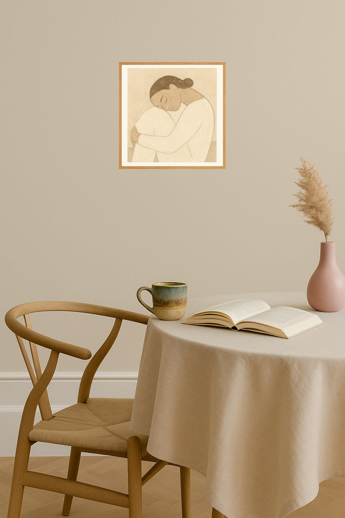 Poster mockup - Single poster in Nordic interior