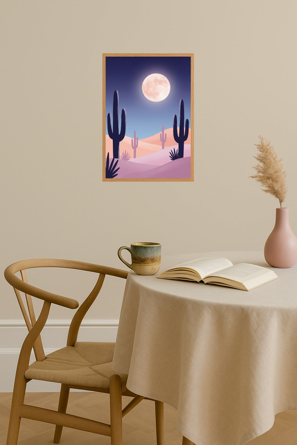 Poster mockup - Single poster in Nordic interior