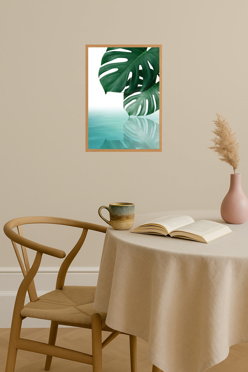 Poster mockup - Single poster in Nordic interior