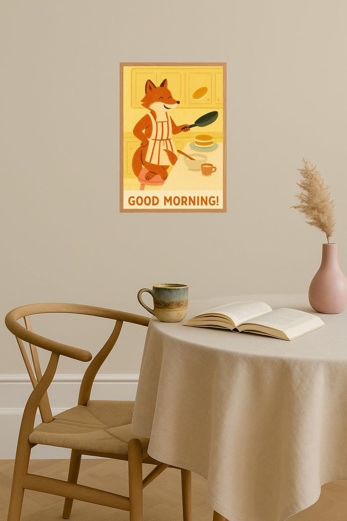 Poster mockup - Single poster in Nordic interior
