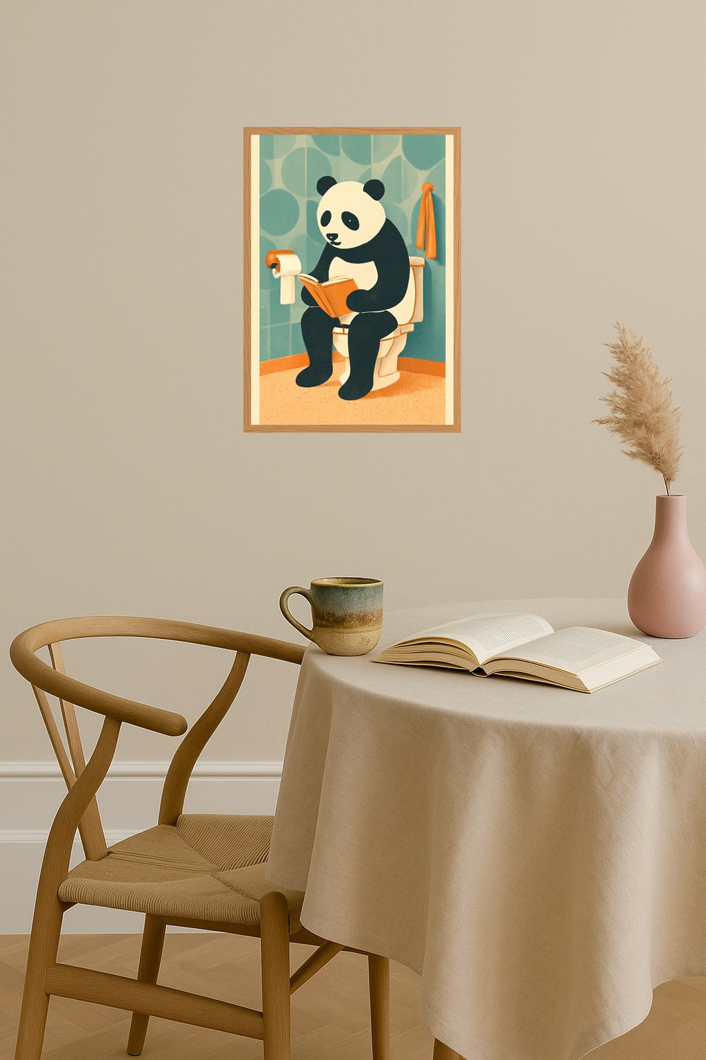 Poster mockup - Single poster in Nordic interior