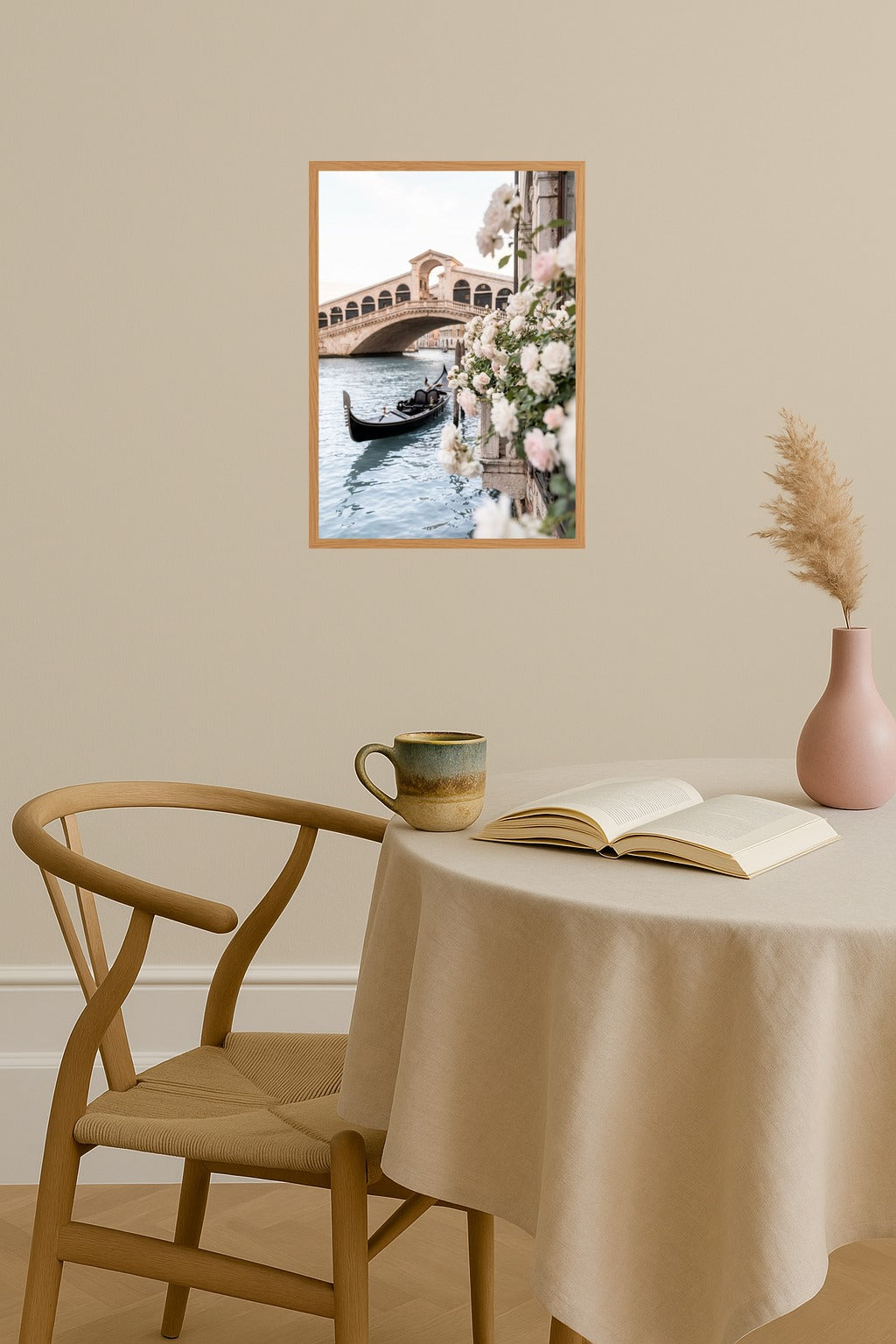 Poster mockup - Single poster in Nordic interior