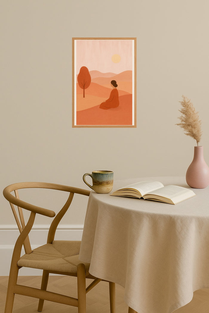 Poster mockup - Single poster in Nordic interior