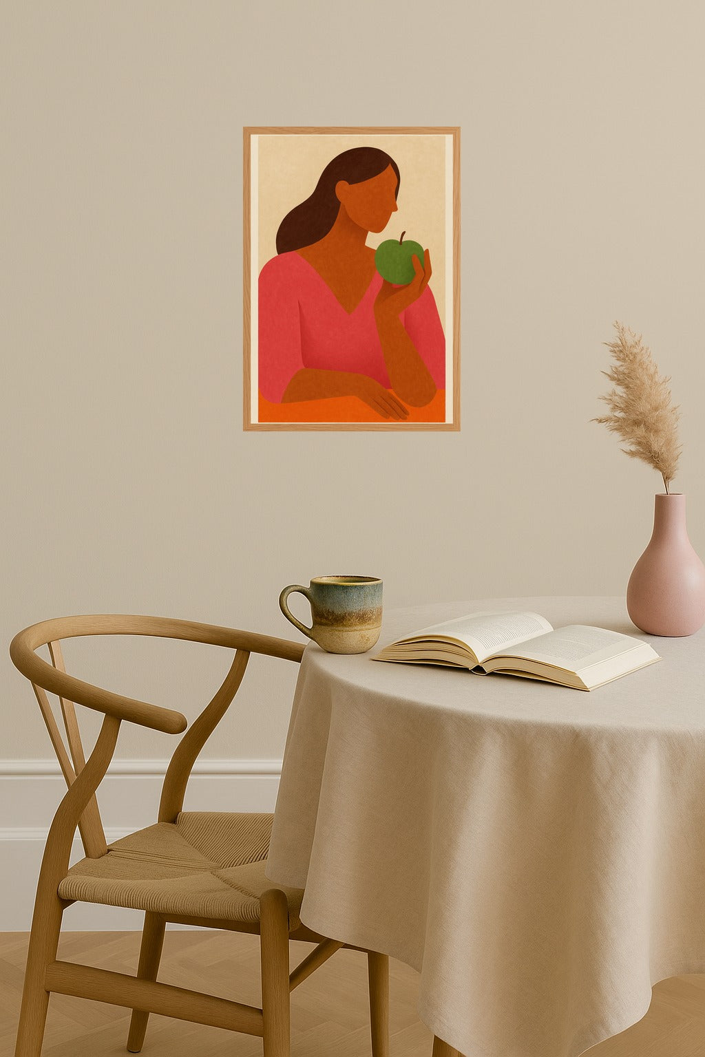 Poster mockup - Single poster in Nordic interior