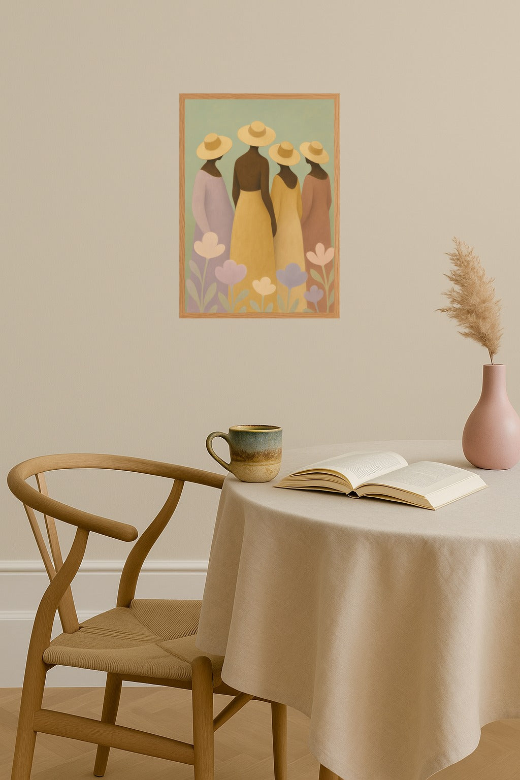 Poster mockup - Single poster in Nordic interior