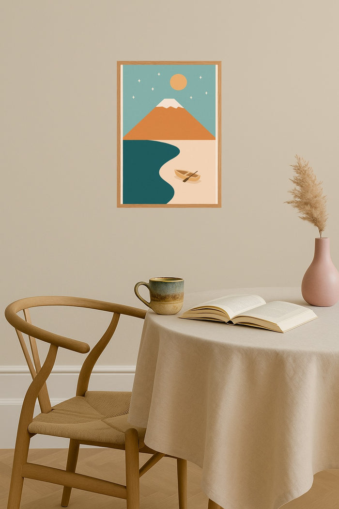 Poster mockup - Single poster in Nordic interior