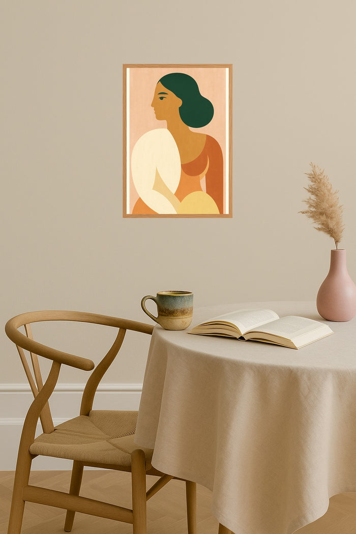 Poster mockup - Single poster in Nordic interior