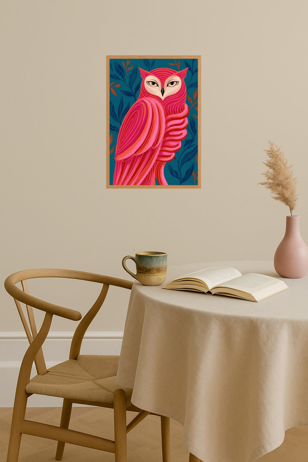 Poster mockup - Single poster in Nordic interior