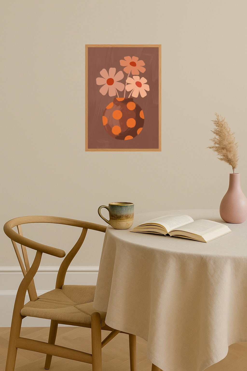 Poster mockup - Single poster in Nordic interior