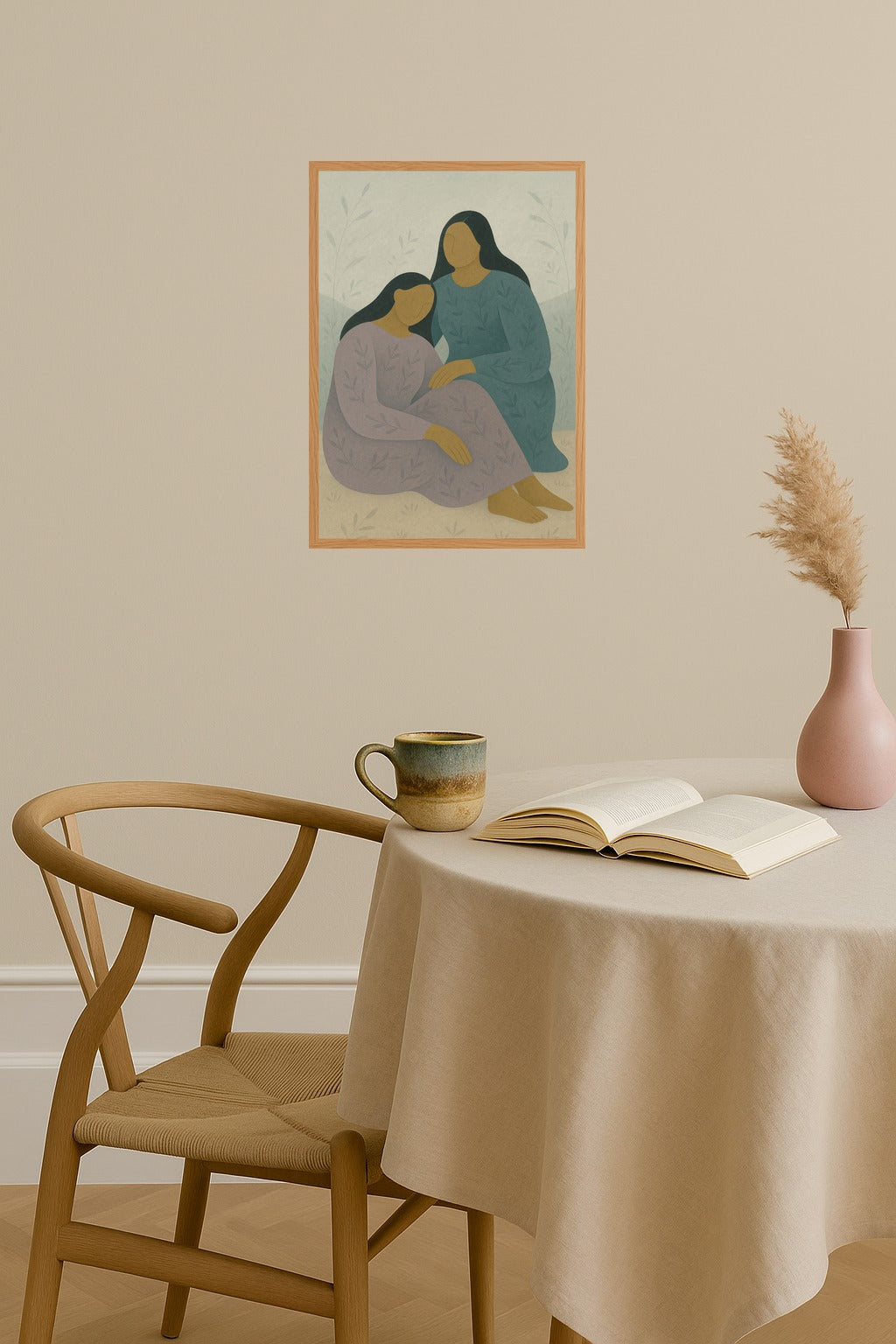 Poster mockup - Single poster in Nordic interior