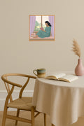 Poster mockup - Single poster in Nordic interior