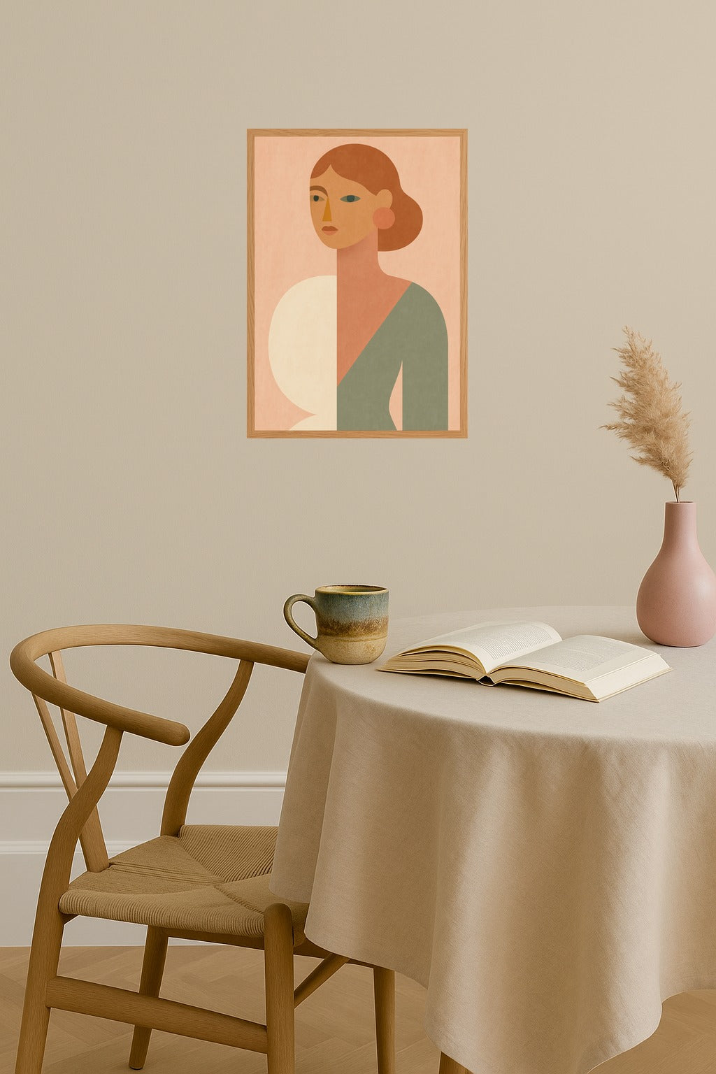 Poster mockup - Single poster in Nordic interior