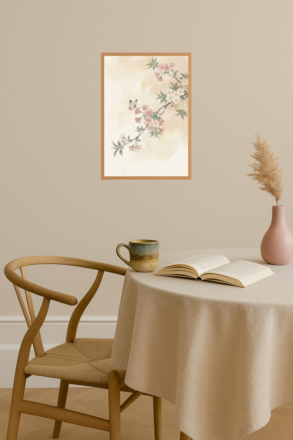 Poster mockup - Single poster in Nordic interior