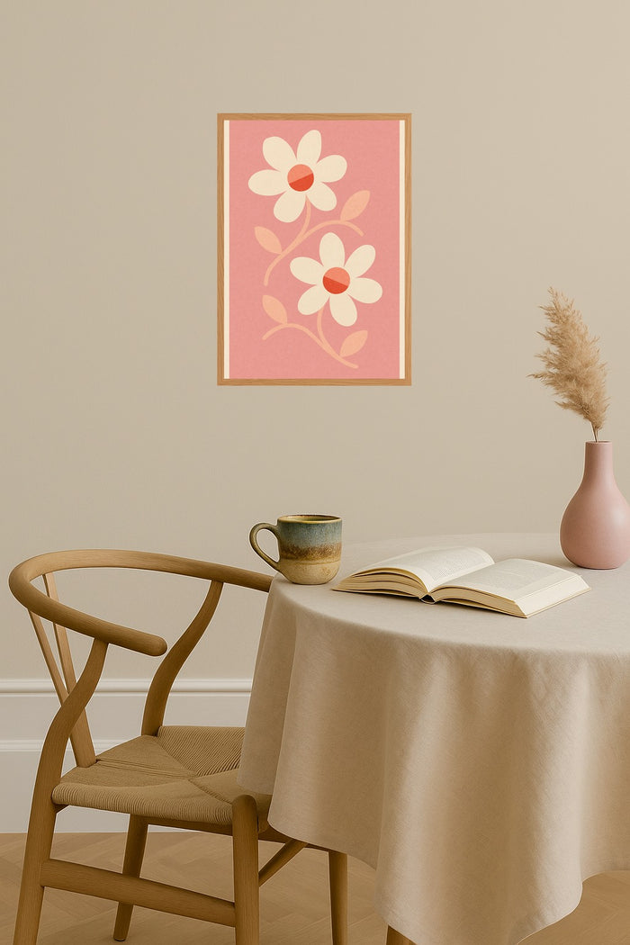 Poster mockup - Single poster in Nordic interior