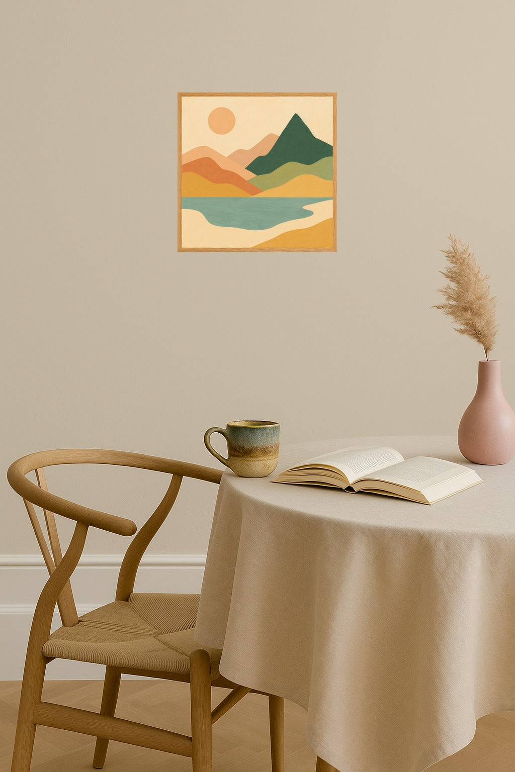 Poster mockup - Single poster in Nordic interior