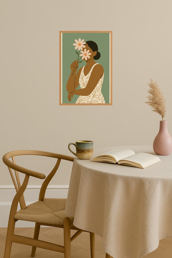 Poster mockup - Single poster in Nordic interior