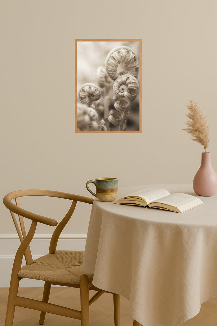 Poster mockup - Single poster in Nordic interior