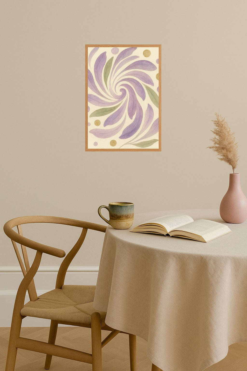 Poster mockup - Single poster in Nordic interior