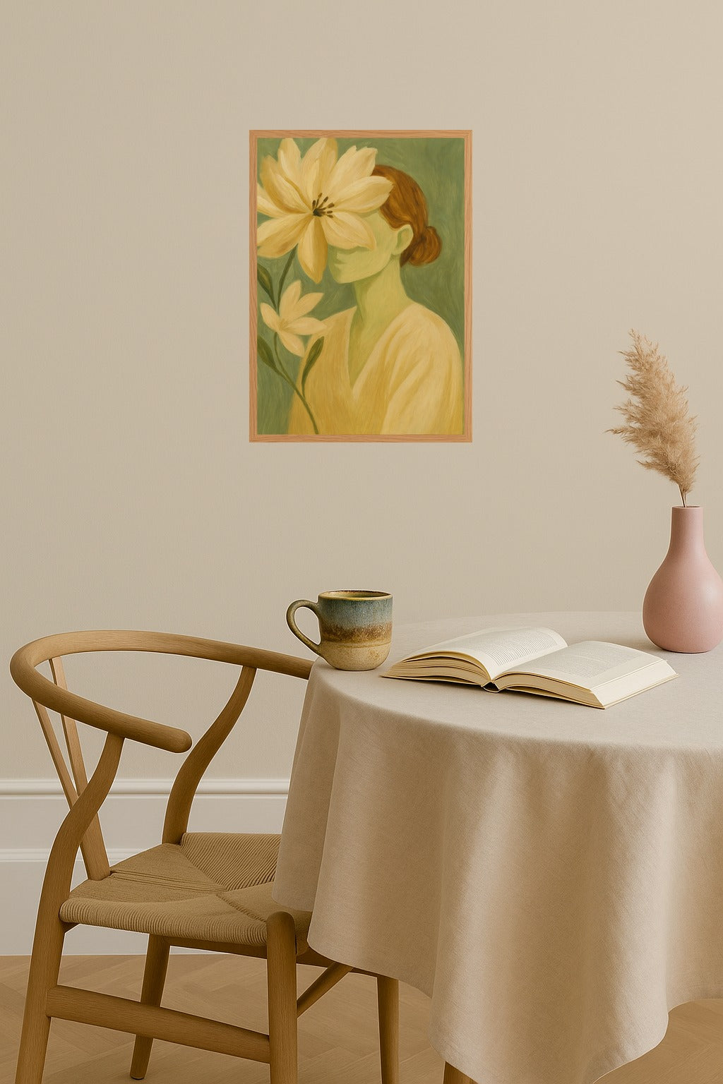 Poster mockup - Single poster in Nordic interior