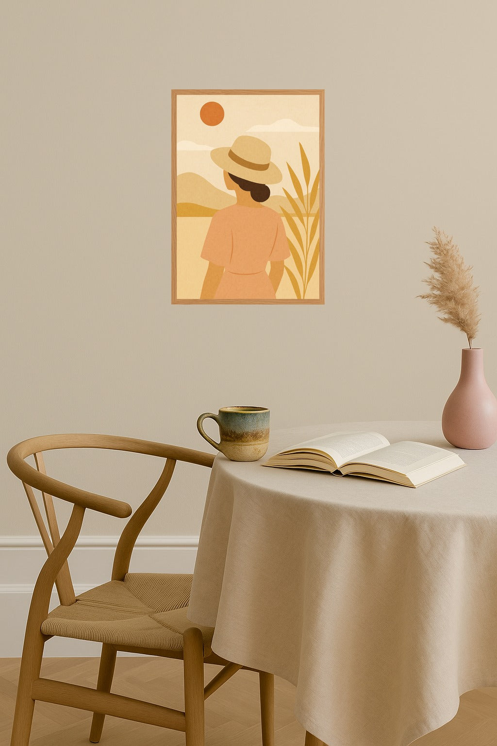 Poster mockup - Single poster in Nordic interior