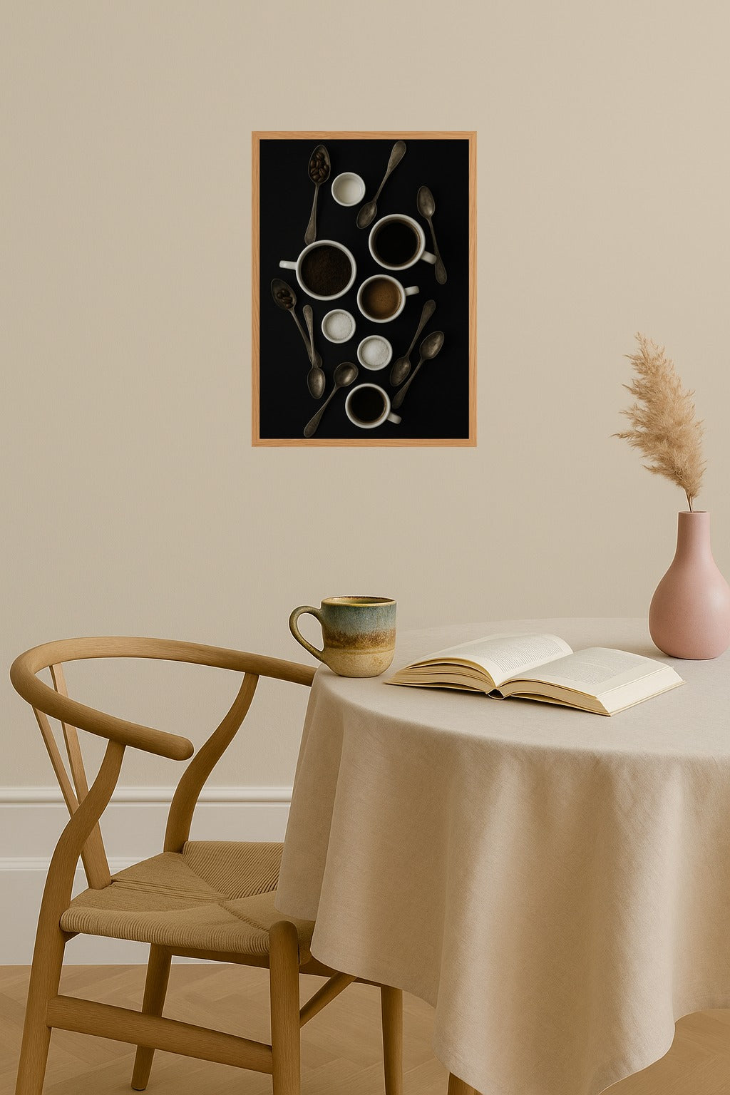 Poster mockup - Single poster in Nordic interior