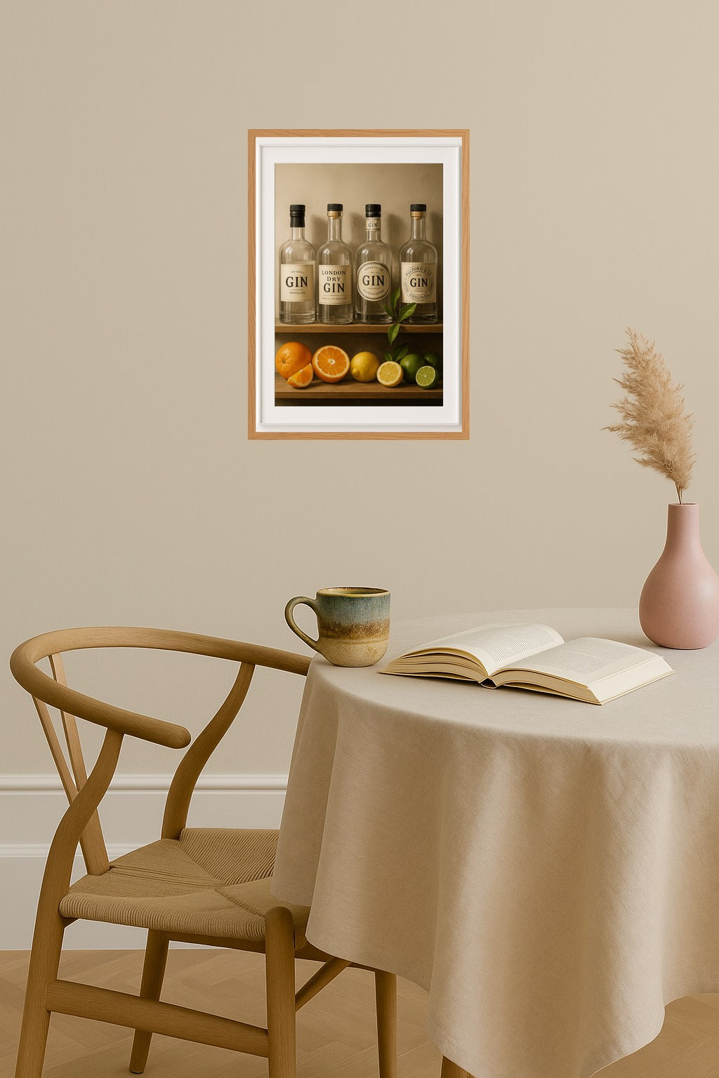 Poster mockup - Single poster in Nordic interior