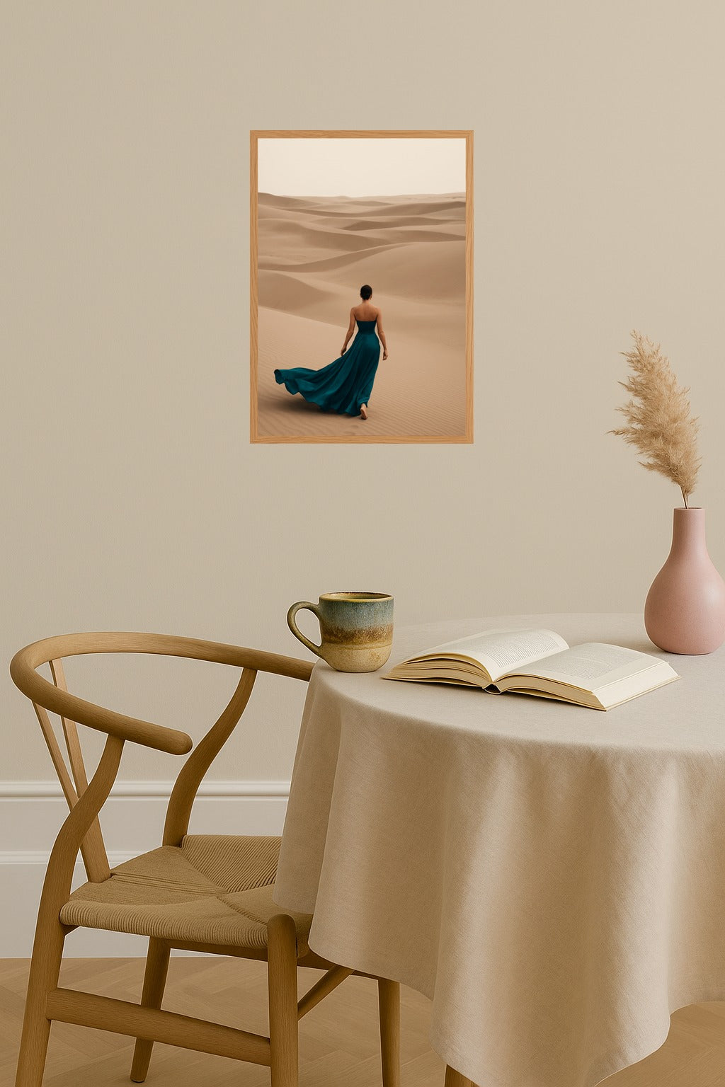 Poster mockup - Single poster in Nordic interior