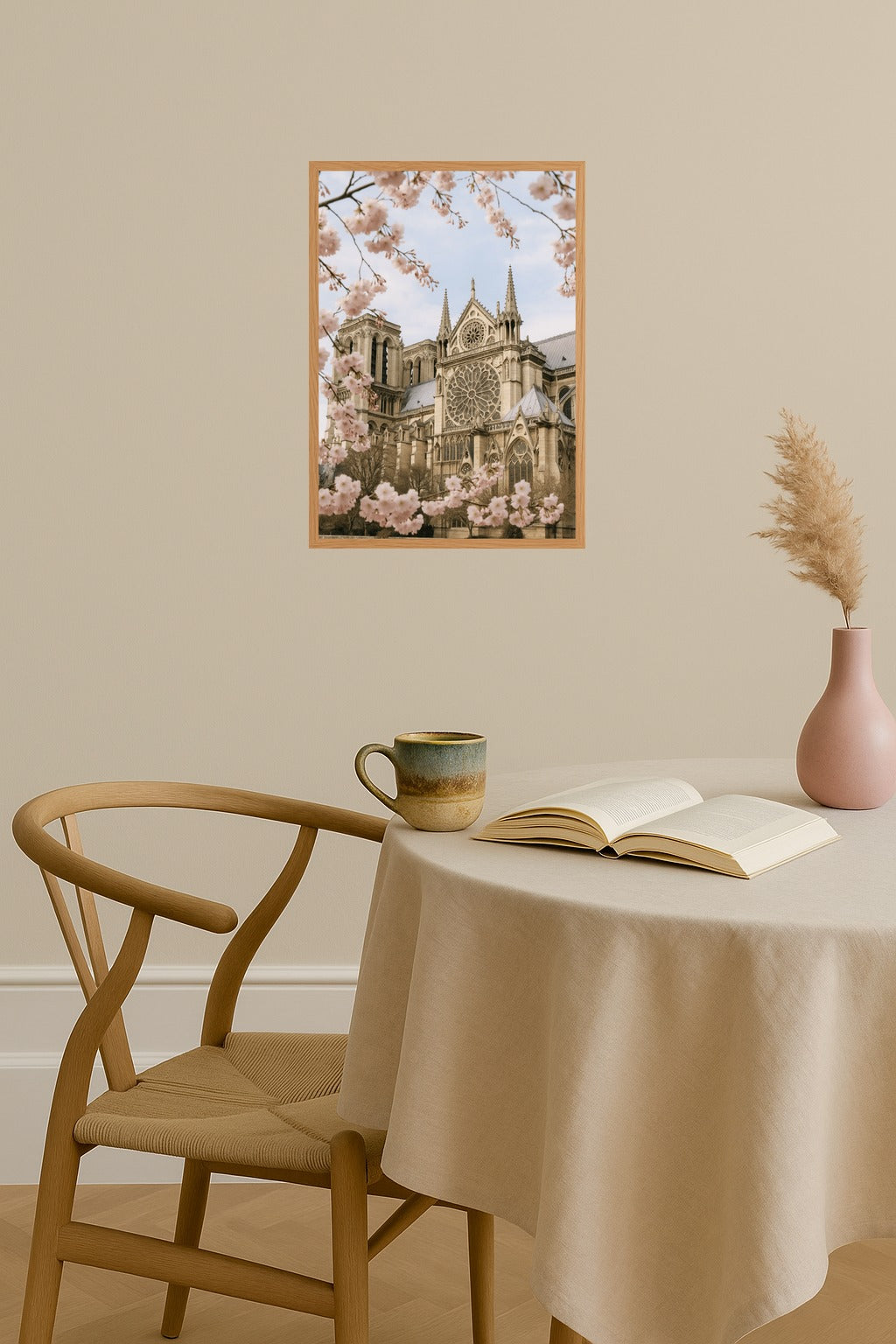 Poster mockup - Single poster in Nordic interior
