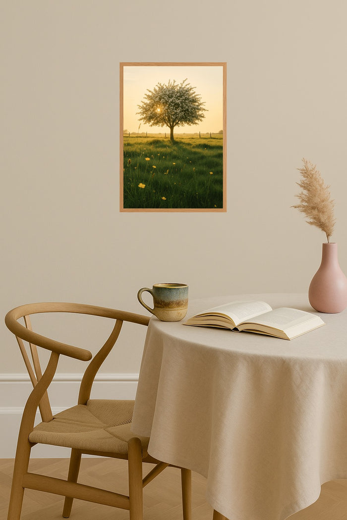 Poster mockup - Single poster in Nordic interior
