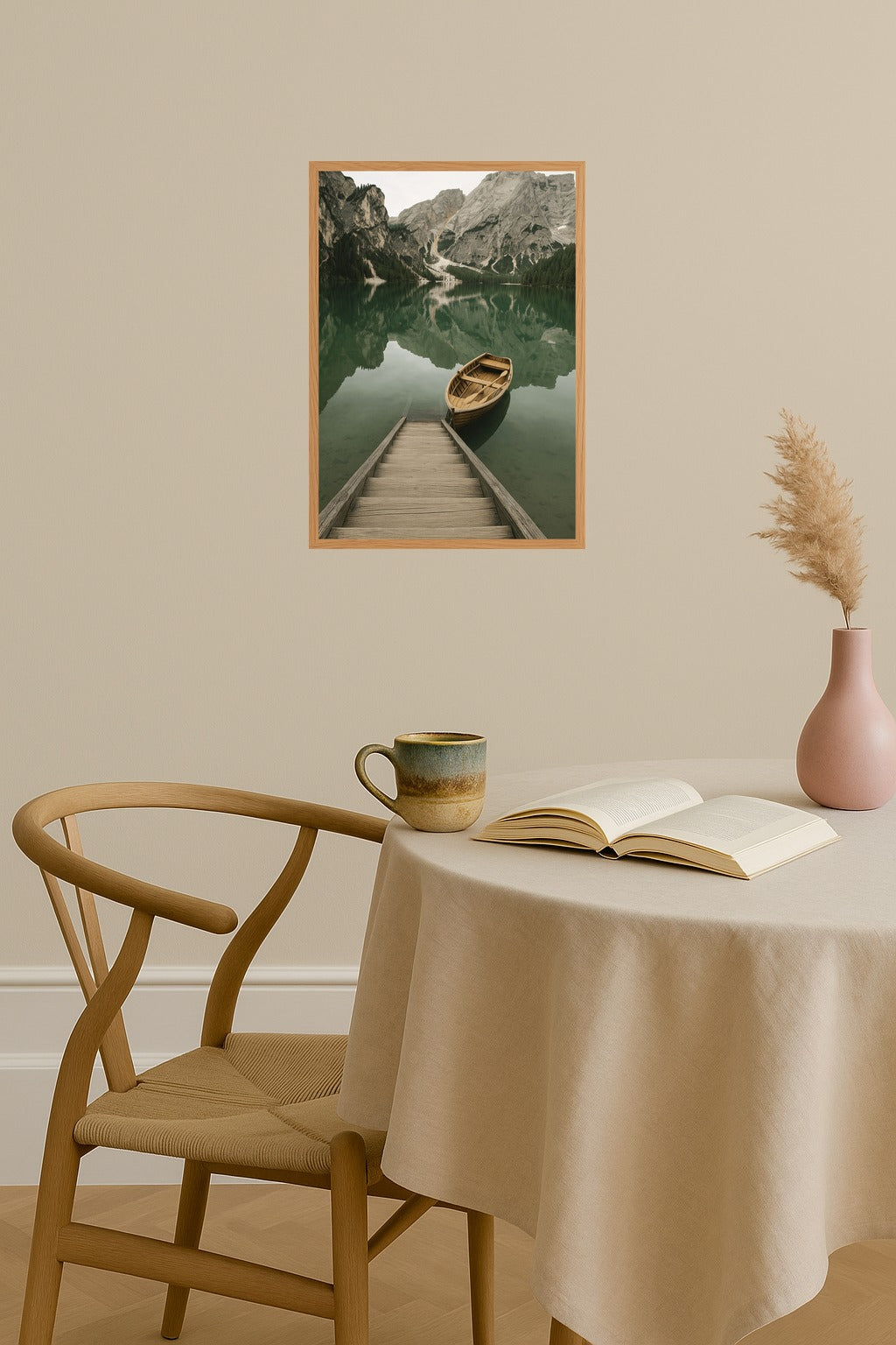 Poster mockup - Single poster in Nordic interior