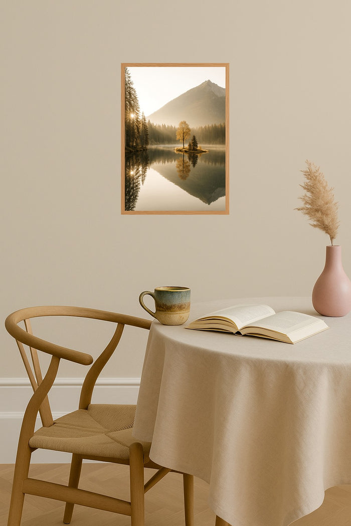 Poster mockup - Single poster in Nordic interior