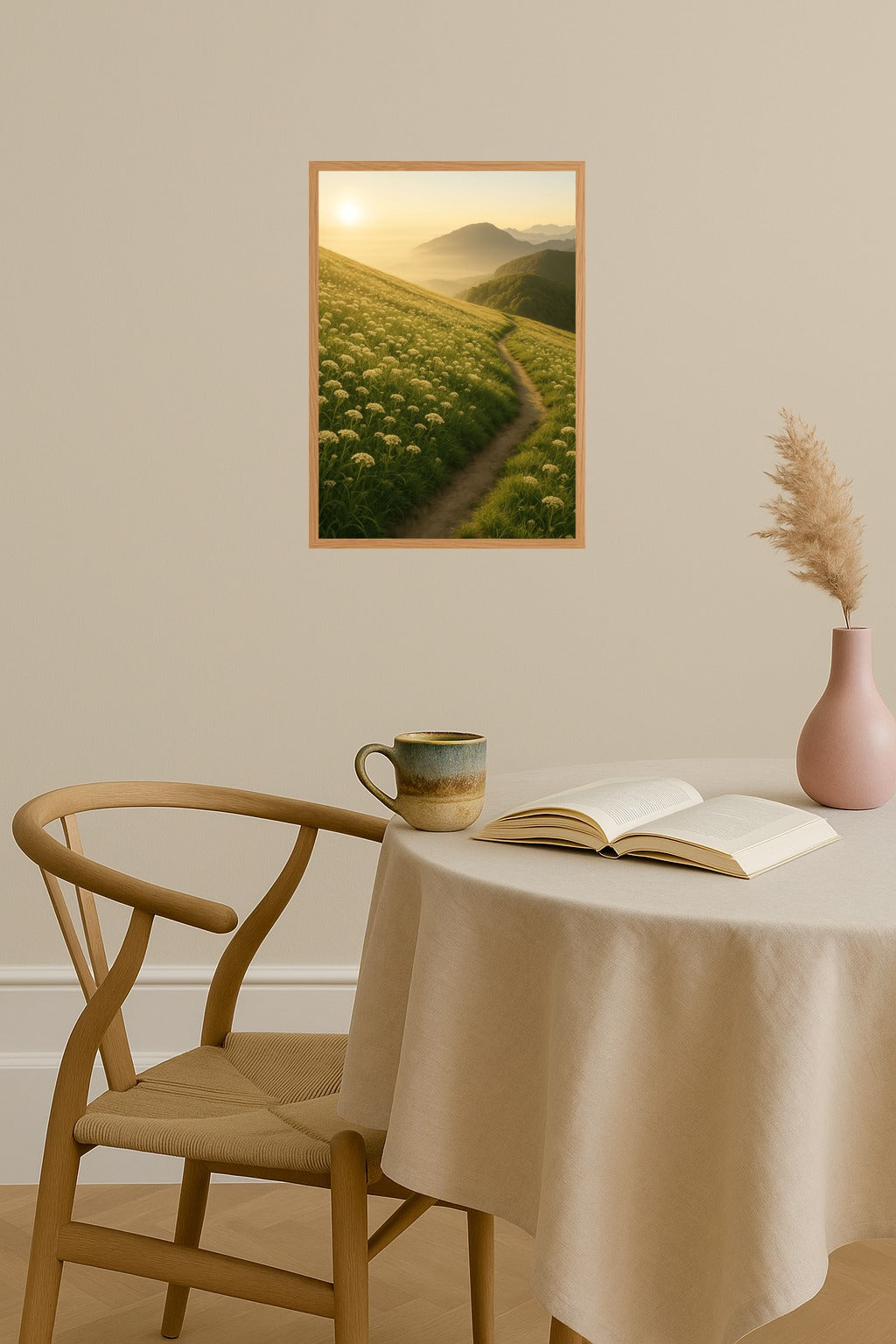 Poster mockup - Single poster in Nordic interior