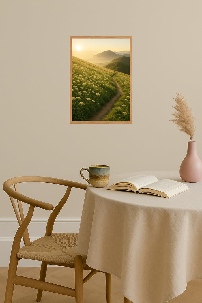 Poster mockup - Single poster in Nordic interior