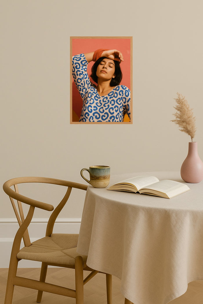 Poster mockup - Single poster in Nordic interior