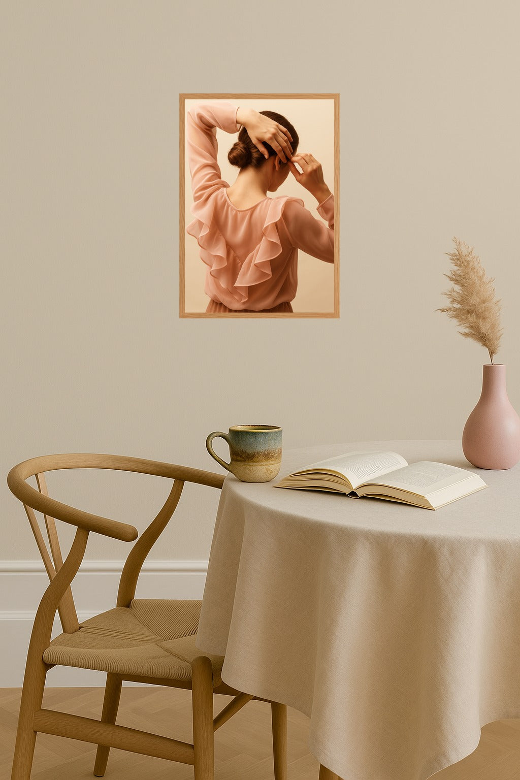 Poster mockup - Single poster in Nordic interior