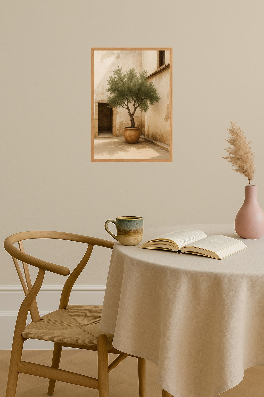 Poster mockup - Single poster in Nordic interior