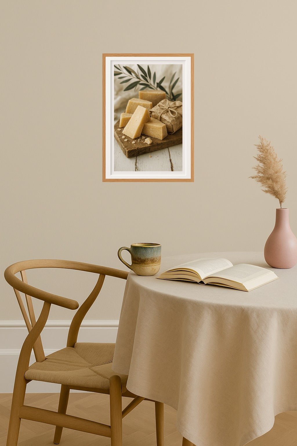 Poster mockup - Single poster in Nordic interior