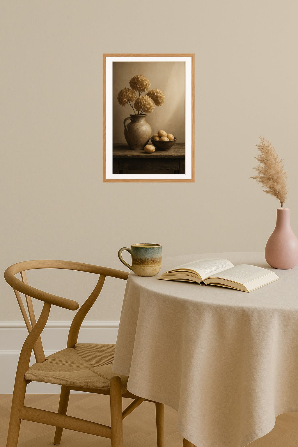 Poster mockup - Single poster in Nordic interior