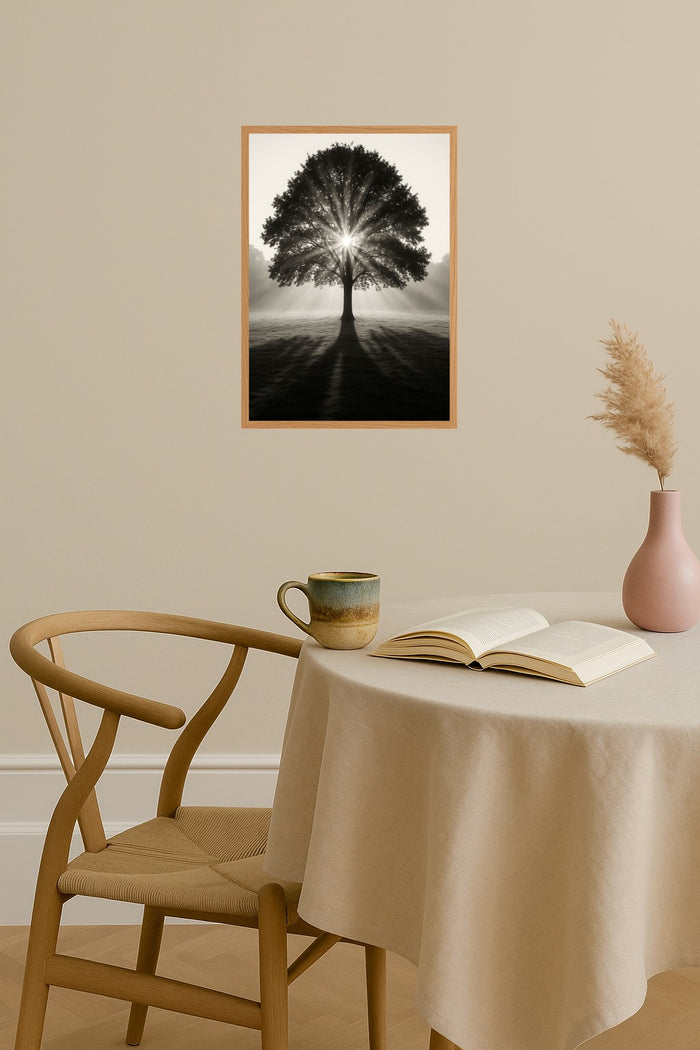 Poster mockup - Single poster in Nordic interior