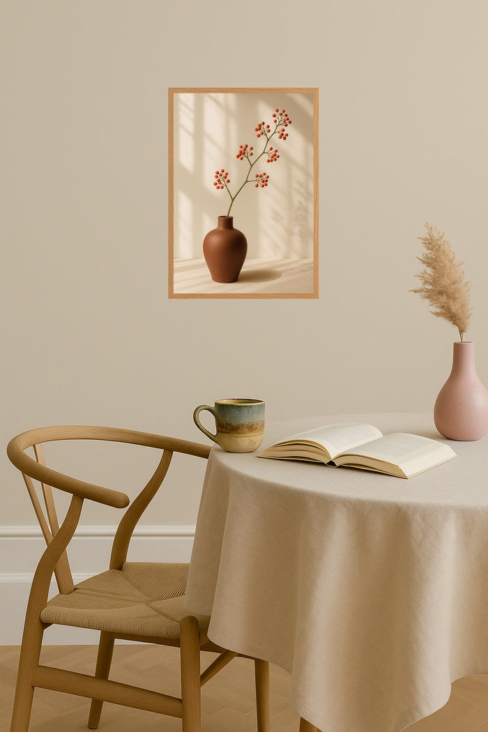 Poster mockup - Single poster in Nordic interior