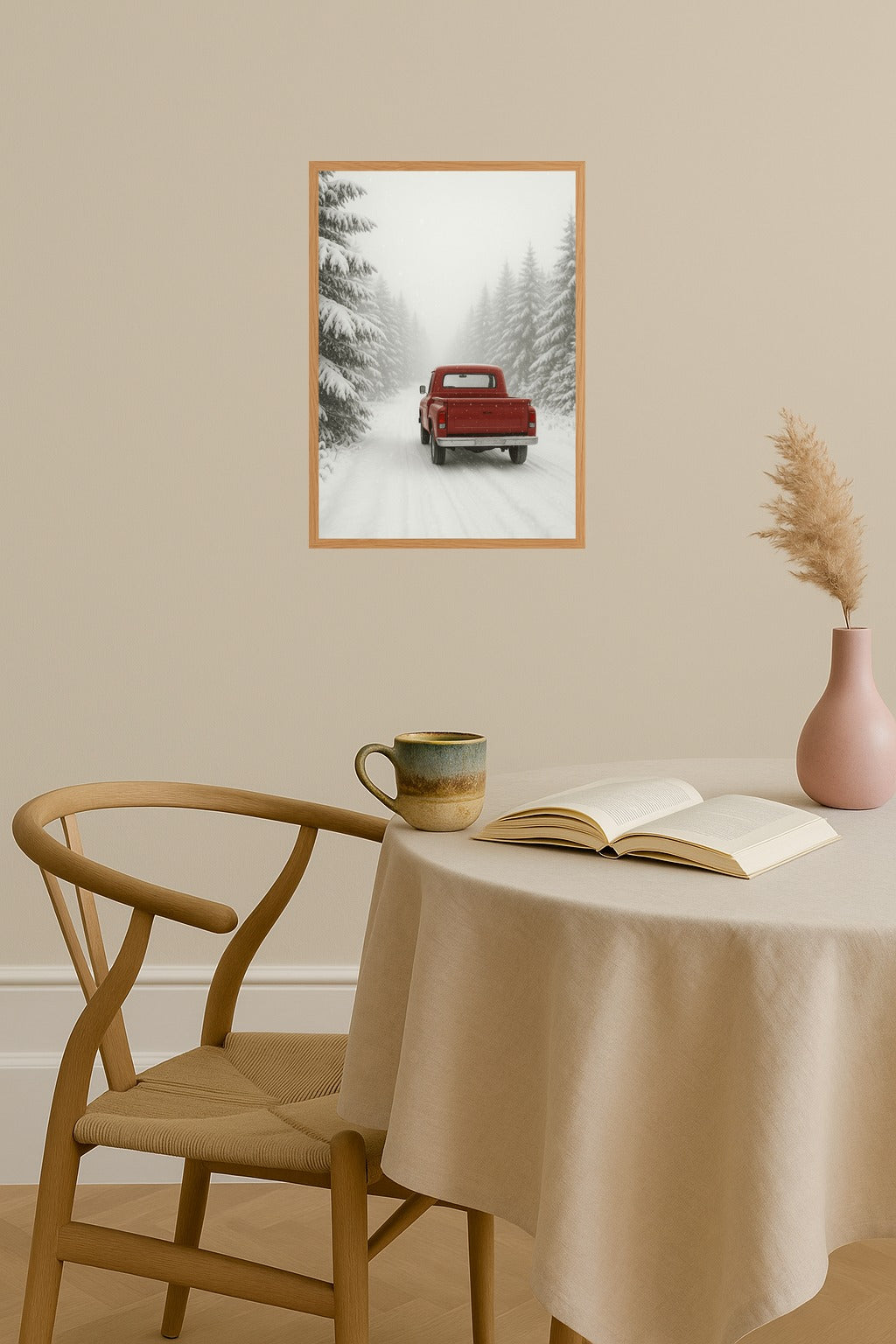 Poster mockup - Single poster in Nordic interior