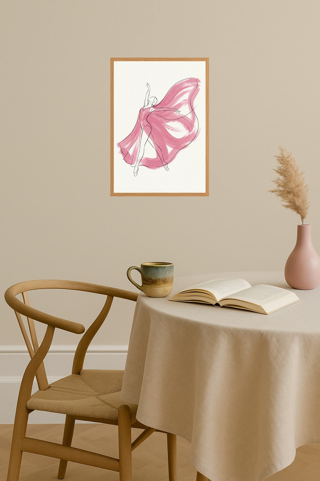 Poster mockup - Single poster in Nordic interior