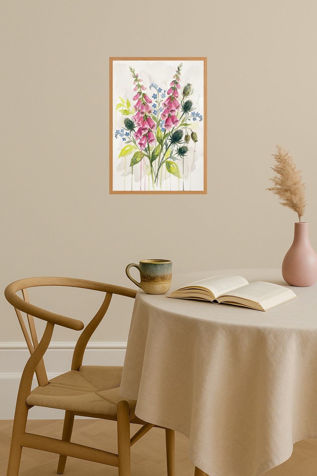 Poster mockup - Single poster in Nordic interior