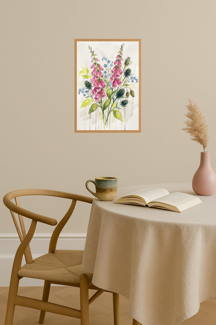 Poster mockup - Single poster in Nordic interior